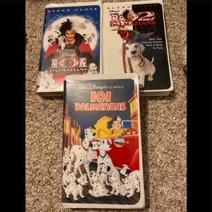 101/102 Dalmatians vcr movies